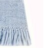 Blue Polyester Geometric 96 x 120 Inches Flat Weaves Dhurries