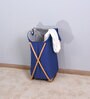 Blue Polyester Laundry Basket