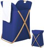 Blue Polyester Laundry Basket