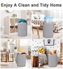 Blue Polyester Laundry Basket