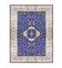 BlueTraditional Pattern Polyester Machine Made 4 X 6 Feet Carpet