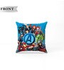 Blue Polyester Marvel 16x16 inches Reversible Kids Cushion (1 Pc)