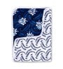 Blue Polyester Patterned 120 GSM Double Bed Dohar