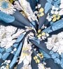 Blue Polyester Patterned 120 GSM Single Bed Dohar