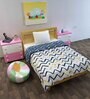 Blue Polyester Reversible 120 GSM Single Bed Kids Dohar