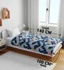 Blue Polyester Patterned 120 GSM Single Bed Kids Comforter