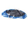 Blue Polyester Slub 50 Ltr (1Pc) Laundry Basket with Lid