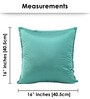 Blue Polyester Solid 16x16 inches Cushion Covers (Set of 5)