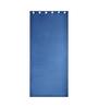 Blue Polyester Solid 5ft Blackout Eyelet 2 Pc Window Curtains