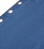 Blue Polyester Solid 5ft Blackout Eyelet 2 Pc Window Curtains