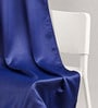 Blue Polyester Solid Light Filtering Eyelet 7 Feet Door Curtains (2 Pc)