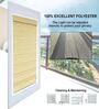 Beige Polyester Solid 108 X 48 inches Semisheer Zebra Blind