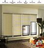 Beige Polyester Solid 108 X 48 inches Semisheer Zebra Blind