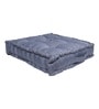 Blue Striped Polyester 20x20 Inches Floor Cushion