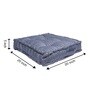 Blue Striped Polyester 20x20 Inches Floor Cushion