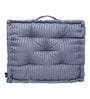 Blue Striped Polyester 20x20 Inches Floor Cushion