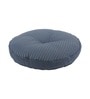 Blue Striped Polyester 22x22 Inches Floor Cushion