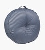 Blue Striped Polyester 22x22 Inches Floor Cushion