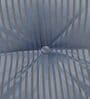 Blue Striped Polyester 22x22 Inches Floor Cushion