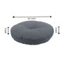 Blue Striped Polyester 22x22 Inches Floor Cushion