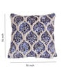 Blue Polyester Traditional 40x40 inches Cushion Covers Set of 3