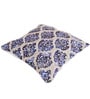 Blue Polyester Traditional 40x40 inches Cushion Covers Set of 3