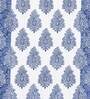 Blue Traditional Polyester 5 Ft Semisheer Eyelet Window Curtains (Set of 2)