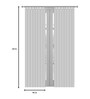 Blue Traditional Polyester 5 Ft Semisheer Eyelet Window Curtains (Set of 2)