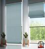 Blue Polyethylene Solid 84 X 48 inches Semisheer Roman Blind