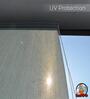 Blue Polyethylene Solid 108 X 36 inches Semisheer Roller Blind