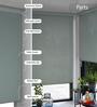 Blue Polyethylene Solid 108 X 36 inches Semisheer Roller Blind