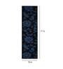 Blue Polypropylene Floral 71x18 Inches Floor Runner