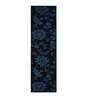 Blue Polypropylene Floral 71x18 Inches Floor Runner