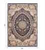 Blue Polypropylene Antistatic 200X290Cm Carpet With Cotton Backing