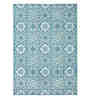 Blue Persian Polypropylene 5 ft x 7 ft Machine Made Carpet