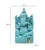 Blue Polyresin Ganesha Idol