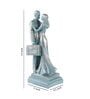 Blue Polyresin Exceptional Couple Figurine
