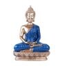Blue Polyresin Premium Meditating Buddha Figurine