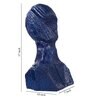Blue Polyresin Premium Modern Art Figurine