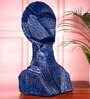 Blue Polyresin Premium Modern Art Figurine