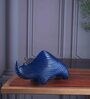 Blue Polyresin Premium Rhino Figurine