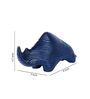 Blue Polyresin Premium Rhino Figurine