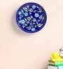 Blue Pottery Floral Design Decorative Wall Plate