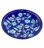 Blue Pottery Floral Design Decorative Wall Plate