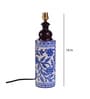 Blue Pottery Mugal Art Ceramic Cylindrical Decorative Lamp