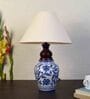 Blue Pottery Mugal Art Ceramic Matka Decorative Lamp