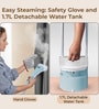Blue Premium Garment Steamer with Ironing Board & Accessories