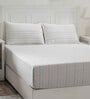 Blue Assorted 144 TC Cotton King Bedsheet With 2 Pillow Covers,2 Bath Towels And 1 Box
