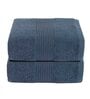 Blue Assorted 144 TC Cotton King Bedsheet With 2 Pillow Covers,2 Bath Towels And 1 Box