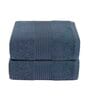 Blue Assorted 144 TC Cotton Queen Size Bedsheet with 2 Pillow Covers,2 Bath Towels and 1 Box